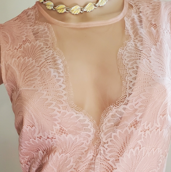 Gorgeous Ballet Pink Mini Dress by bebe 😍 perfect for Prom Wedding Garden Party - Picture 3 of 13